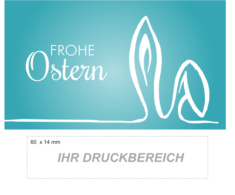 Sektflaschen "Frohe Ostern" mit Goldflocken und eigenem Design/Logo bedrucken 