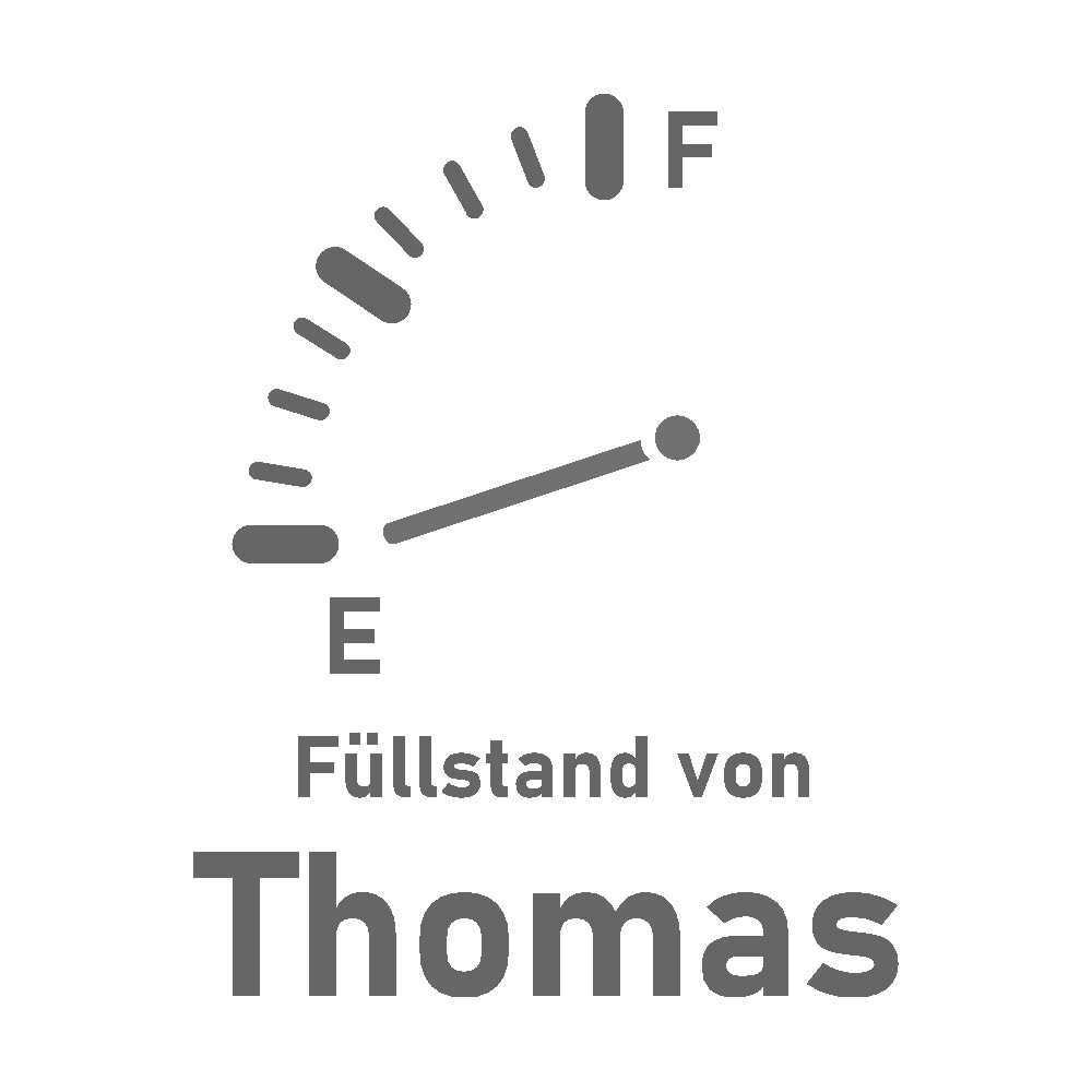 Bierkrug / Bierseidel aus Glas graviert mit Namen und Füllstand 