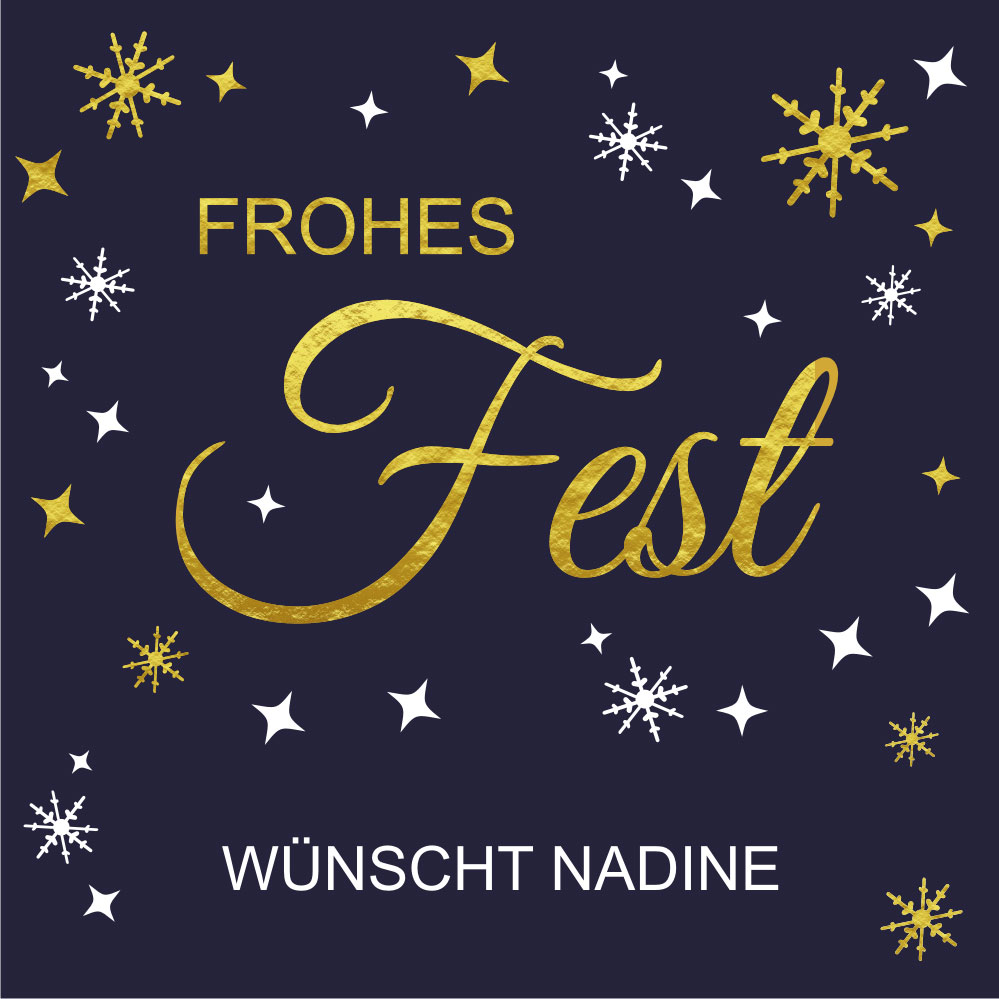 Personalisierte Lindt Pralinen zu Weihnachten mit eigenem Text (100 g) 