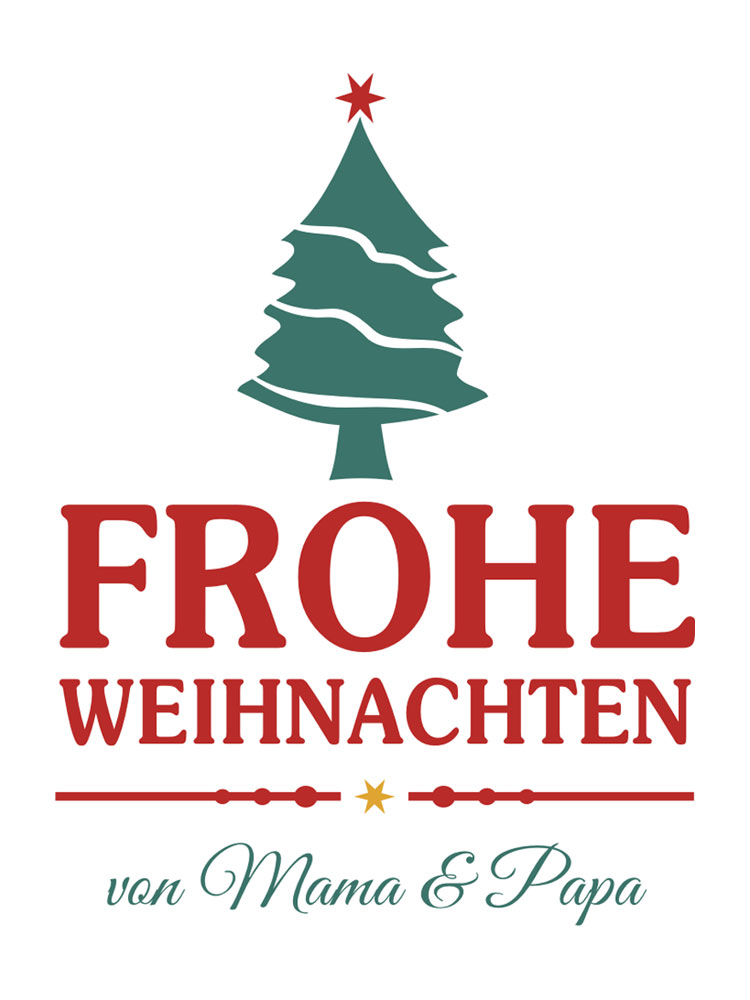 Weihnachtsgeschenk individuelle Weinflasche bedruckt 