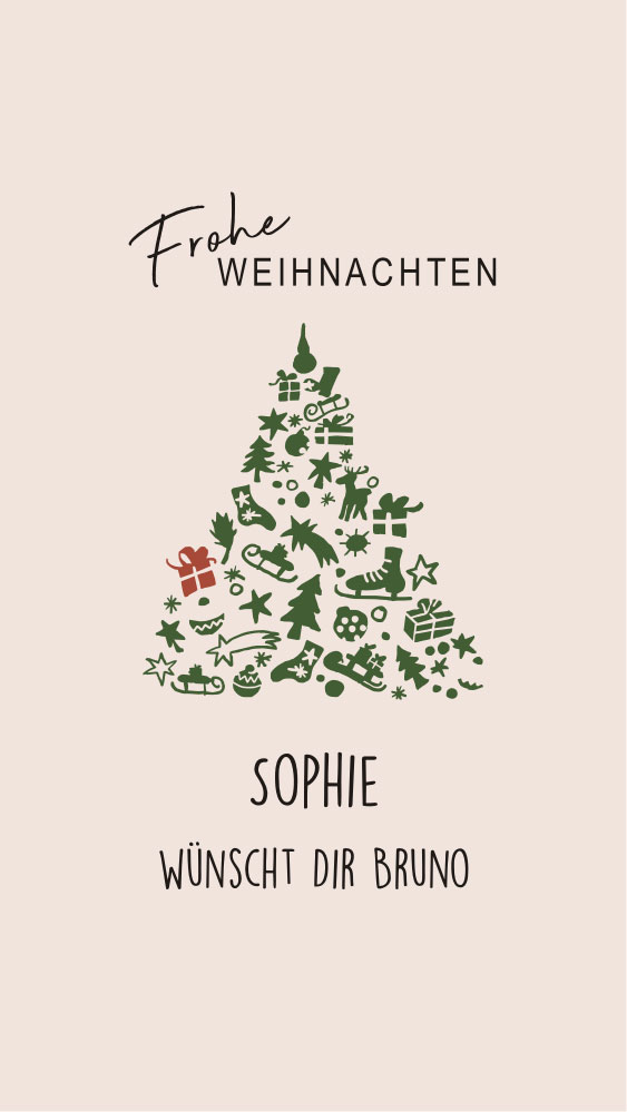 Weihnachtsschokolade von Lindt mit eigenem Text bedruckt (100 g) 