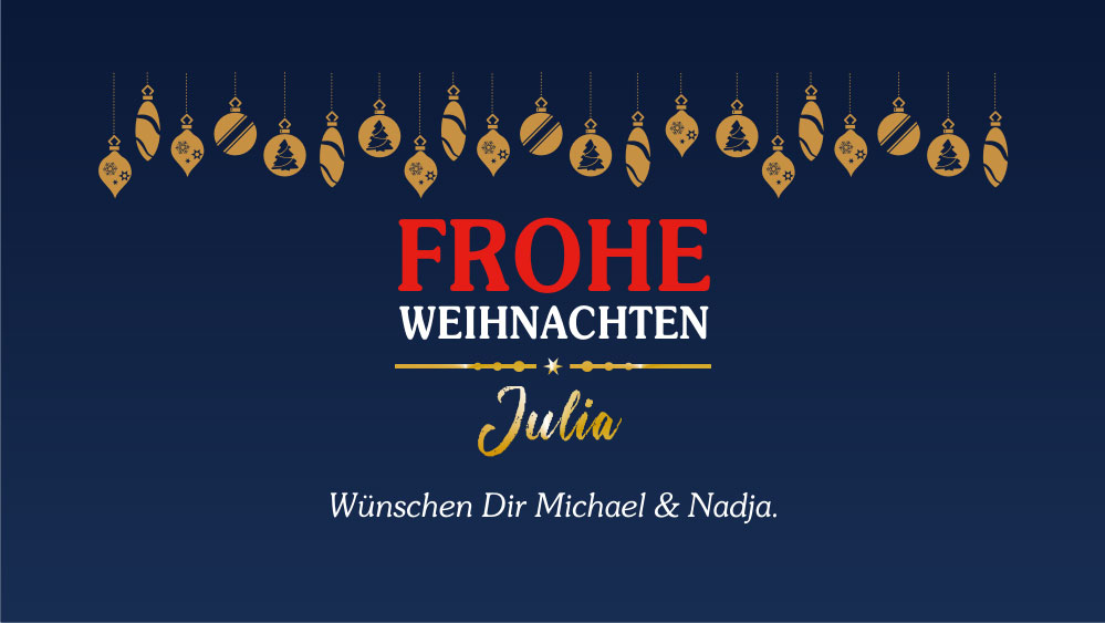 Individuell bedruckte Weihnachtsschokolade von Lindt (100 g) 