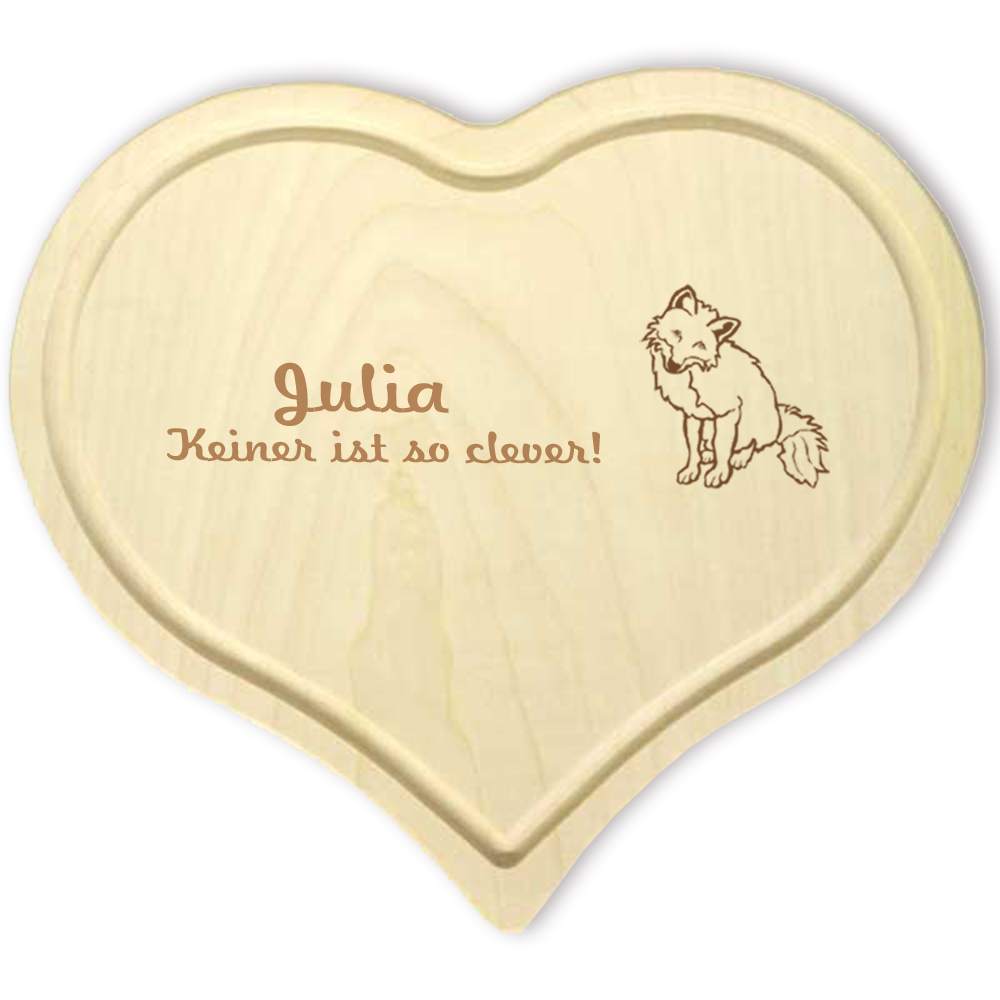 Herzbrettchen mit persönlicher Gravur 