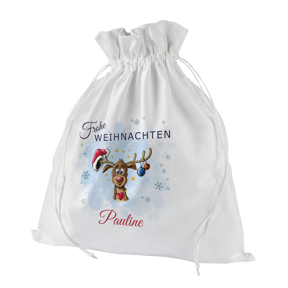 Personalisiertes Geschenksäckchen / Geschenkbeutel mit eigenem Namen bedruckt 