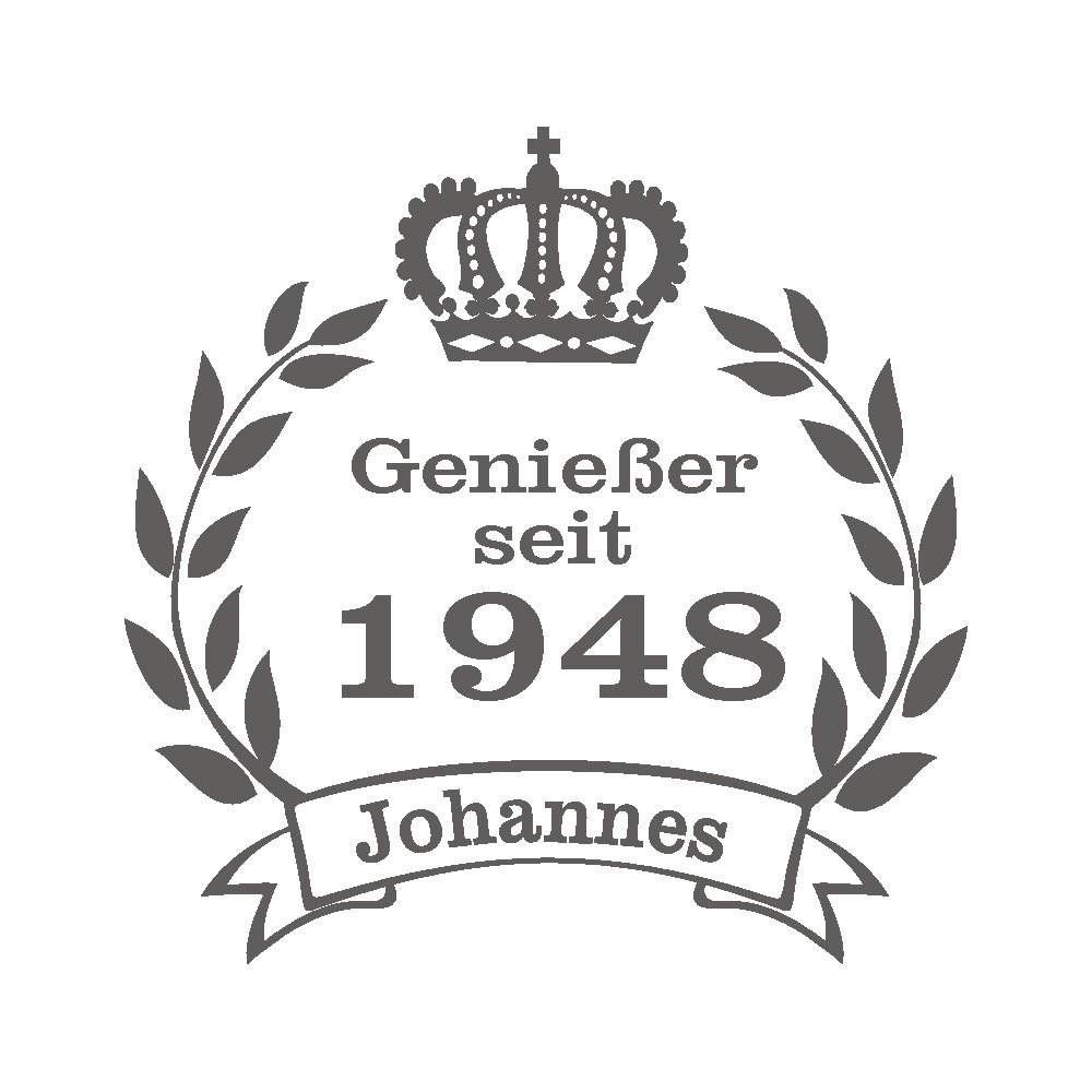 Bierseidel 0,5l Genießer mit persönlicher Gravur 