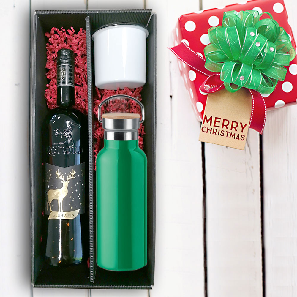 Glühwein-Geschenk-Set mit Ihrem Logo - Rotwein 