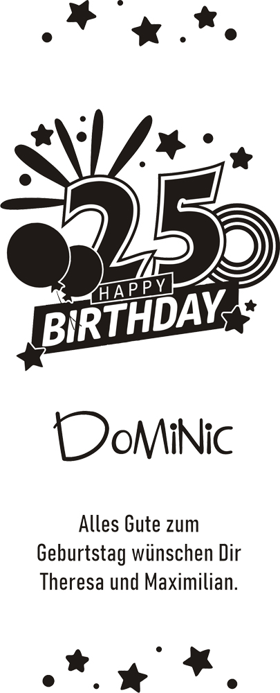 Graviertes GIN Geschenk-Set zum Geburtstag mit Namen und Wunschtext 