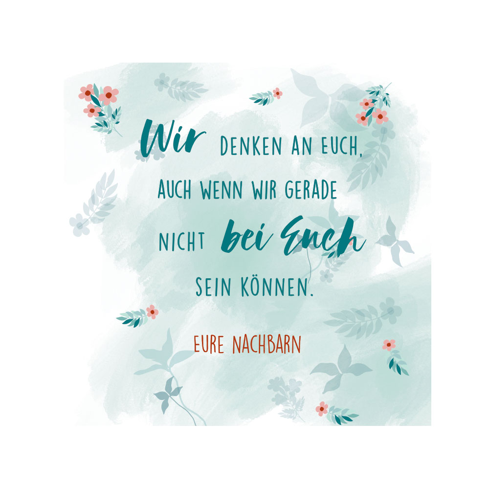 Frühstücksbrett aus Glas bedruckt *Ich denke an Dich* und ihrem Text 