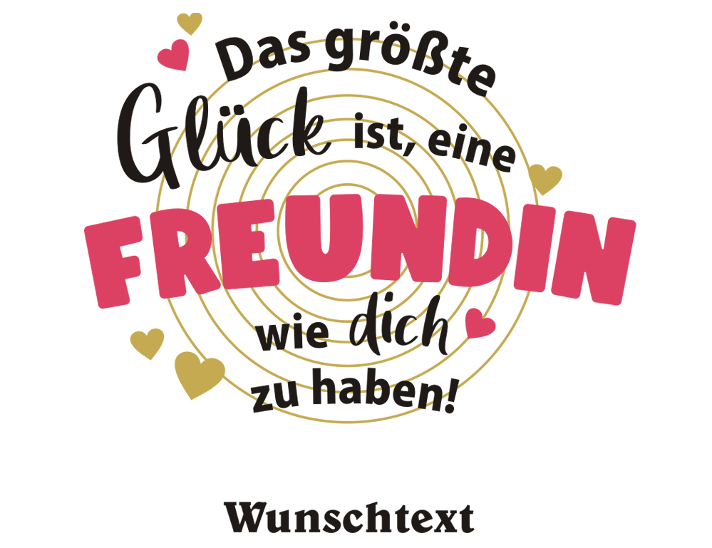 Keramik-Tasse für die beste Freundin mit Wunschtext personalisiert 