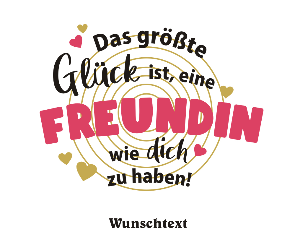 Piccolo Sektflasche für die beste Freundin mit individuell bedruckten Etikett 