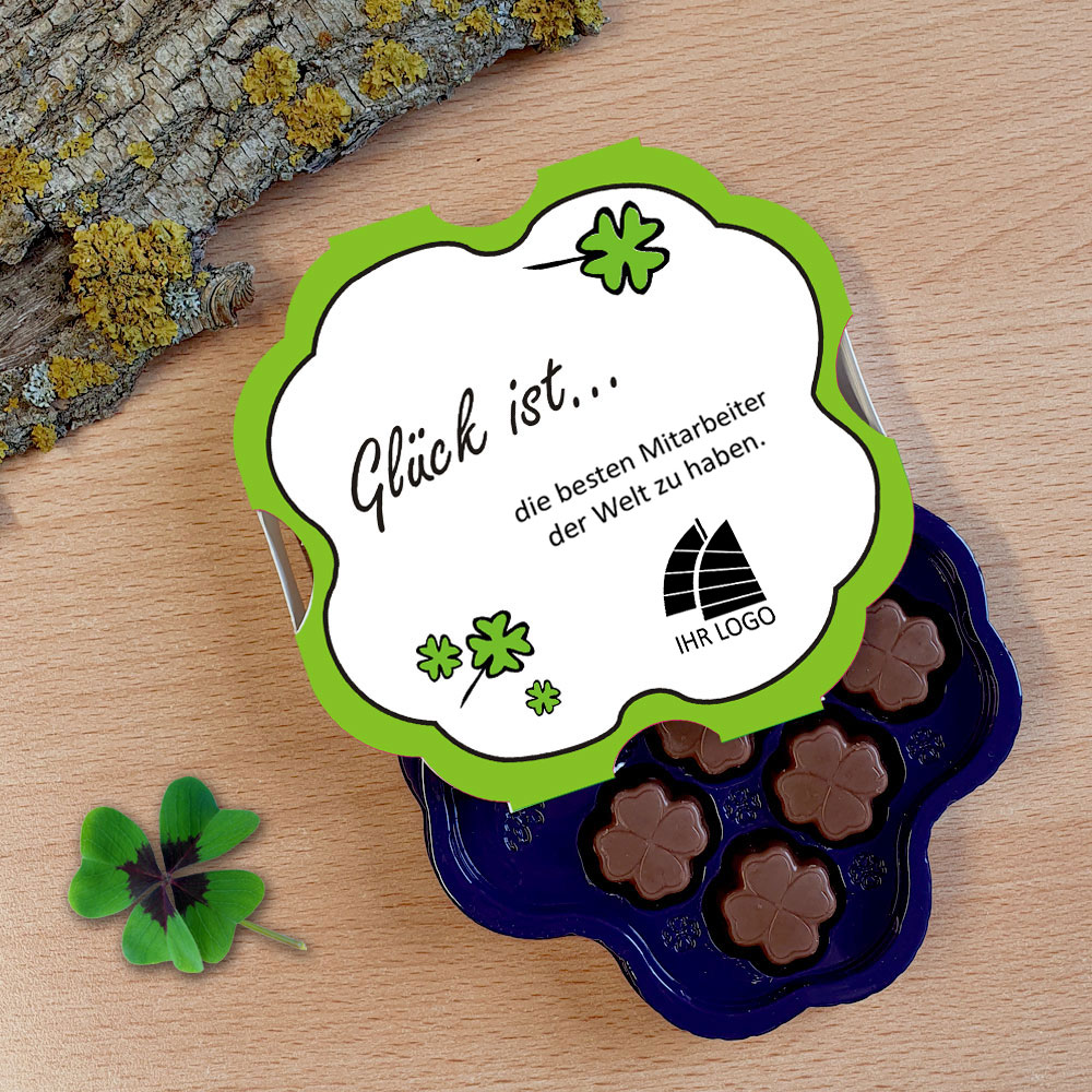 Glück ist... Milka Schokolade mit Wunschtext bedrucken, 44 g 