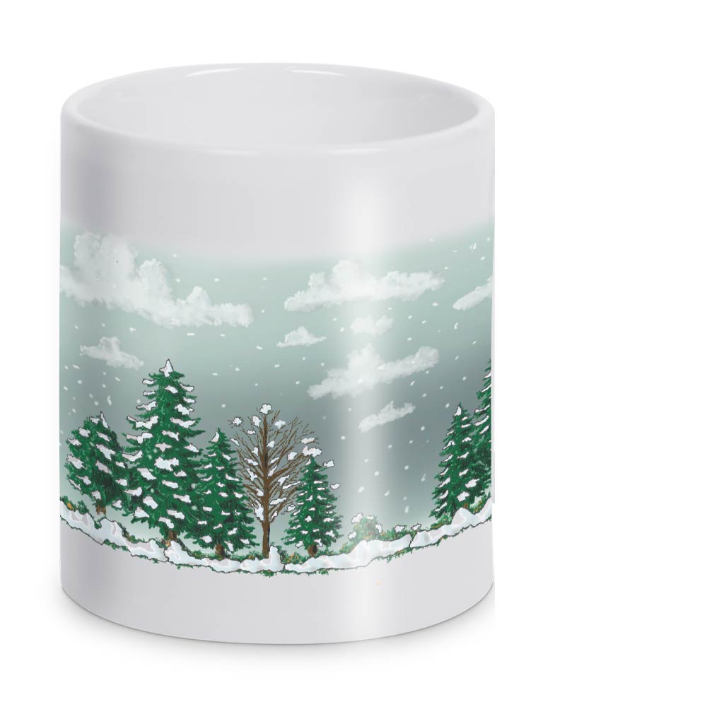 Glühweintasse mit Weihnachtsmotiv und Namen bedruckt 