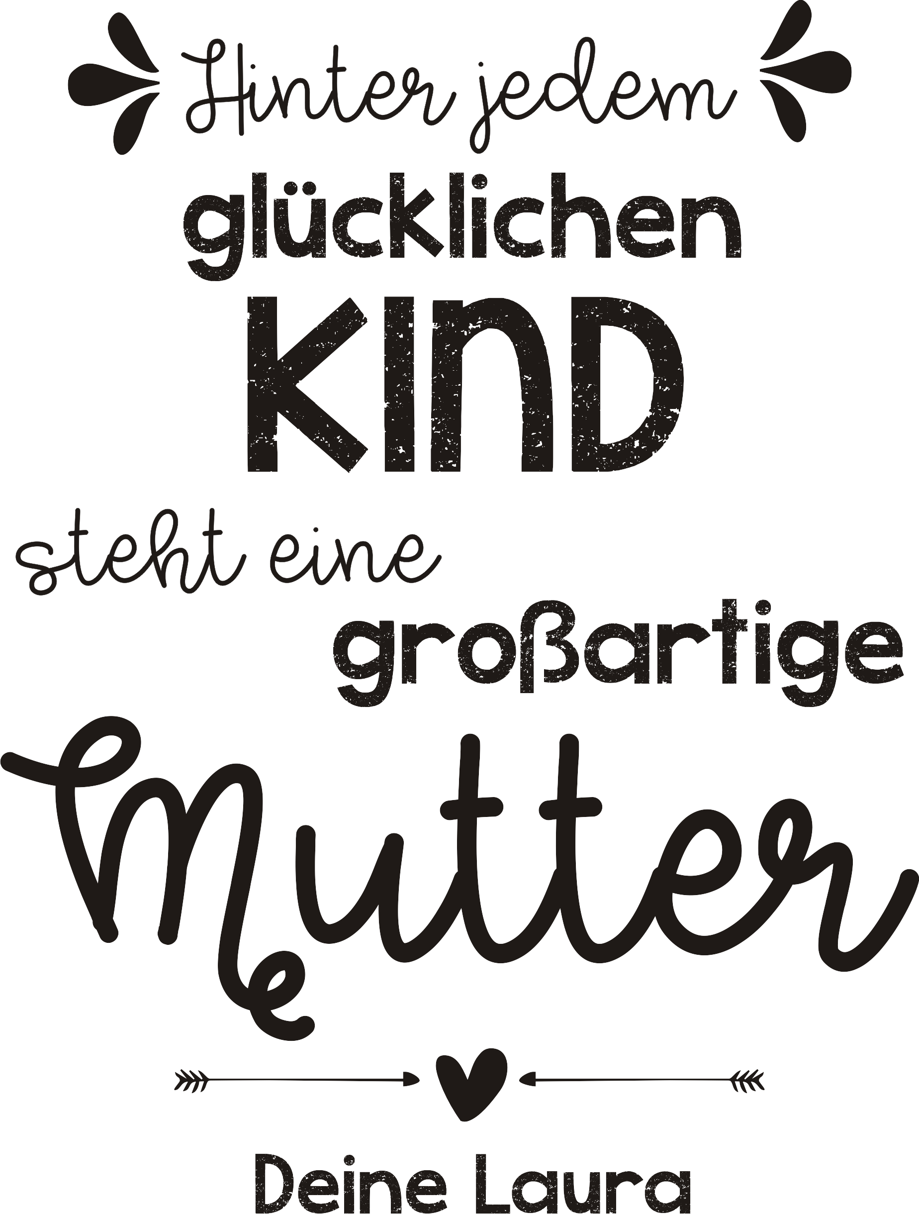 Frühstücksbrettchen mit Gravur als Geschenk für Mama 