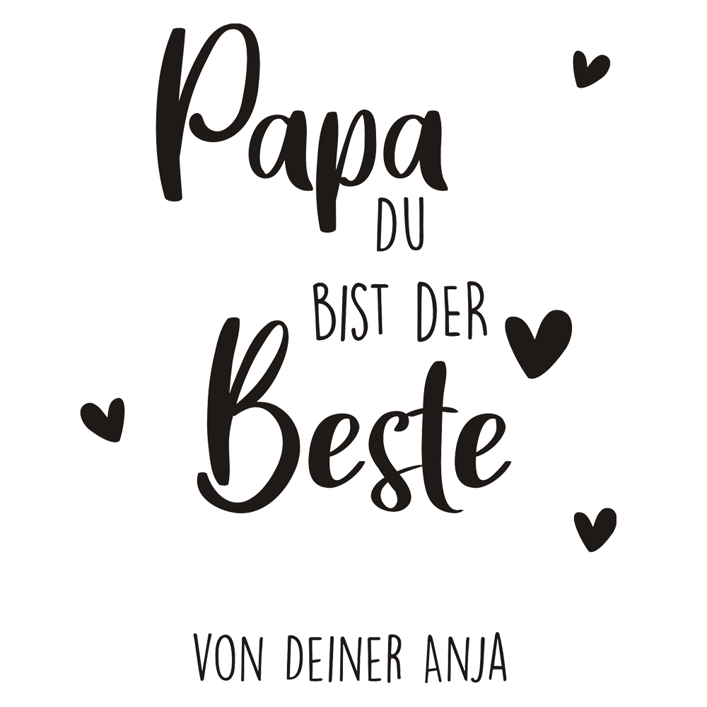 Frühstücksbrettchen mit Gravur als Geschenk für Papa 