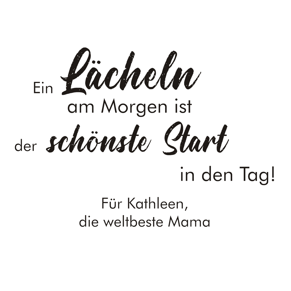 Herz Frühstücksbrett *Ein Lächeln* personalisiert 