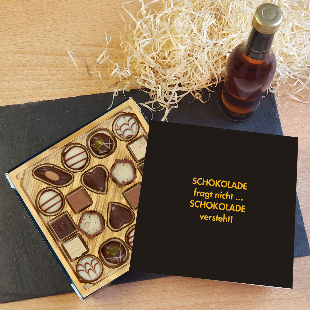 Pralinen von Lindt mit personalisierter bedruckter Banderole, 100 g 