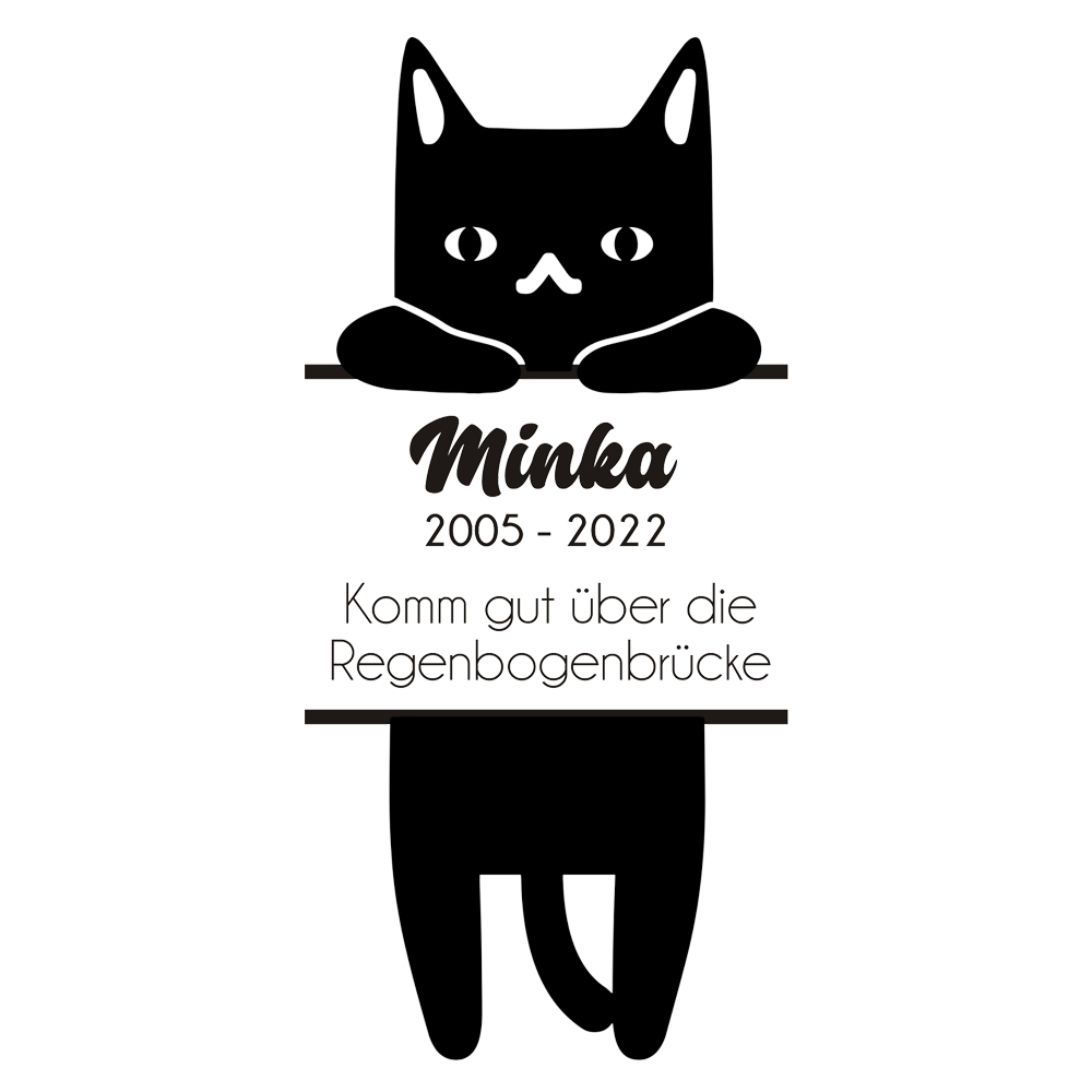 Windlicht mit individueller Gravur für deine geliebte Katze 