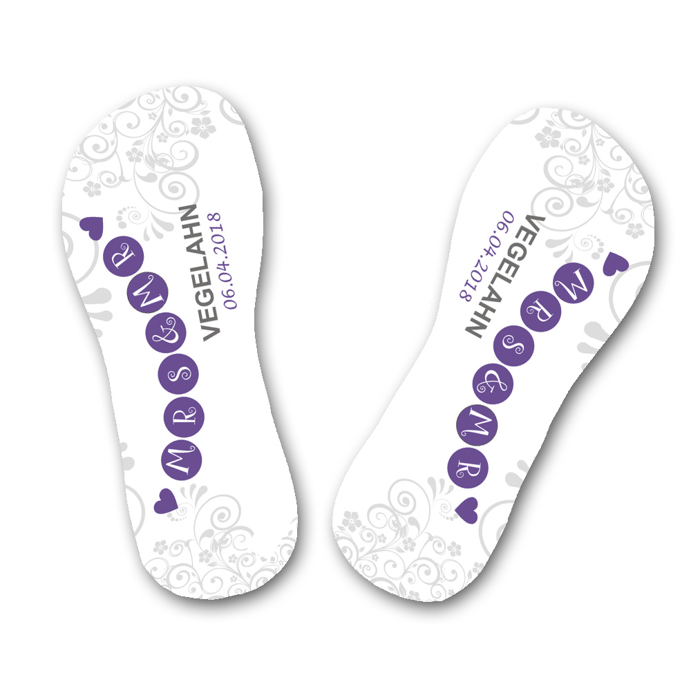 Badelatschen als Geschenk personalisiert 