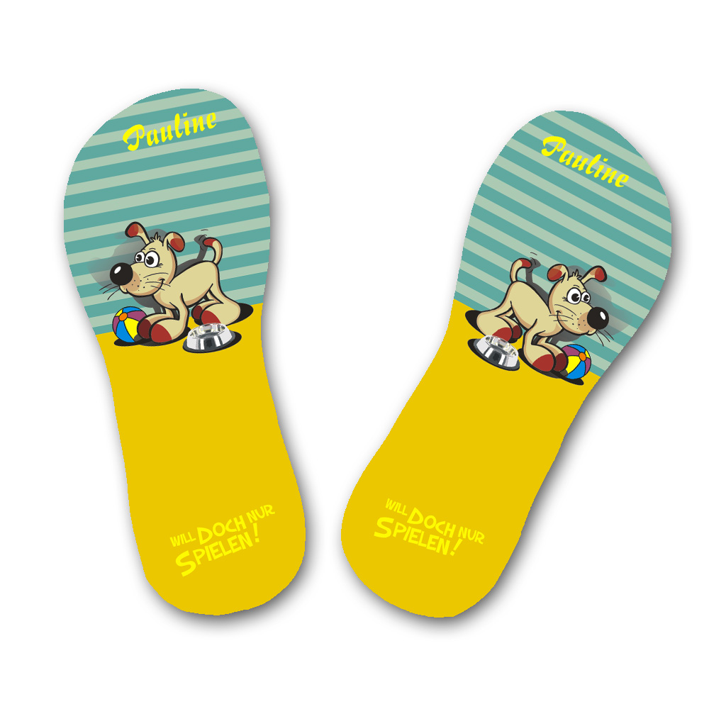 Persönliche Flip Flops für Kinder bedruckt 