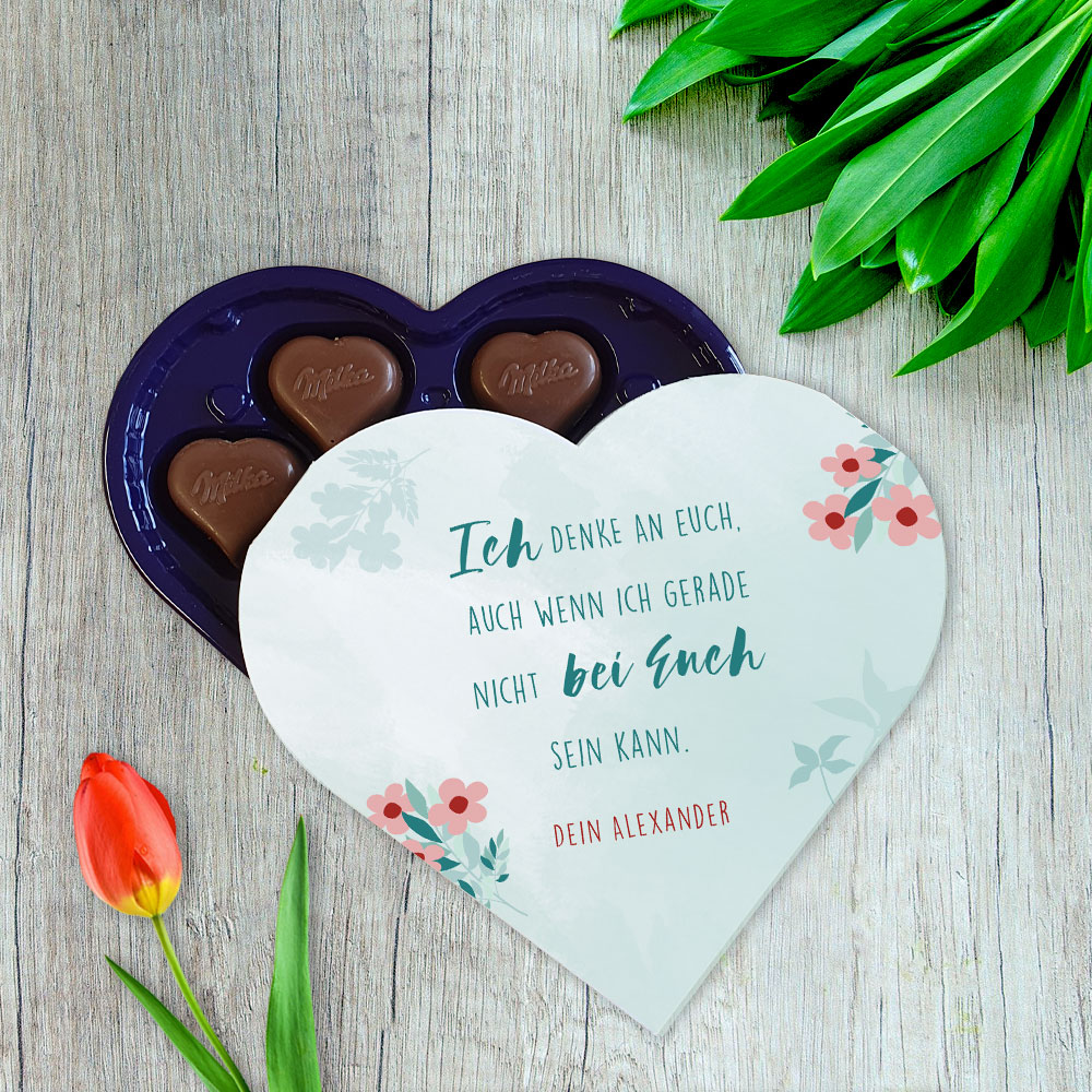 Schokolade von Milka - Ich/Wir denke/n an... personalisiert, 44 g 