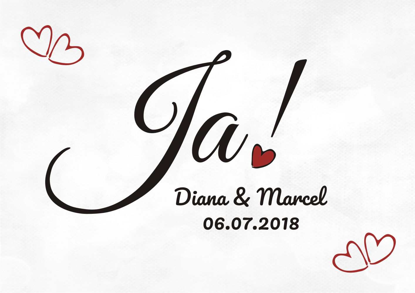 Tischset / Platzdeckchen bedruckt - Ja 