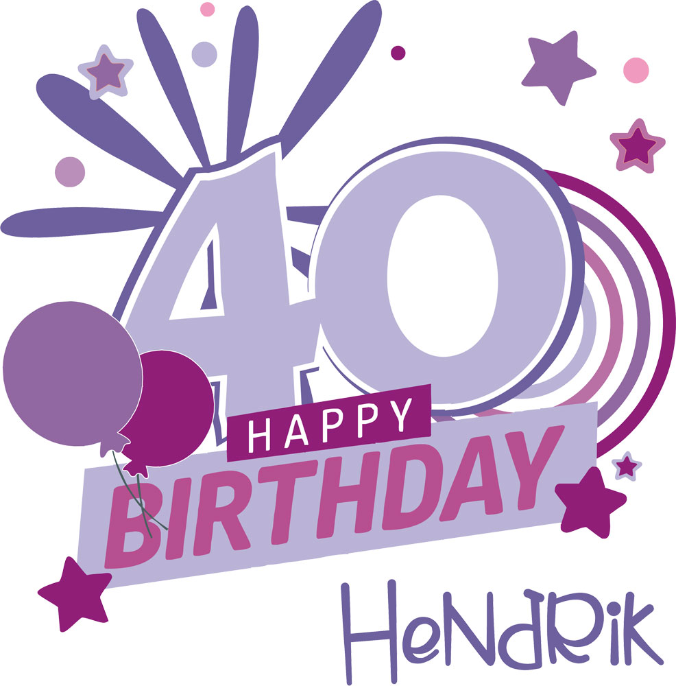 Individuell bedrucktes Kissen zum 40. Geburtstag mit Wunschnamen 