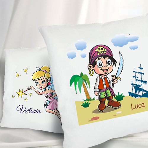 Kissen Feuerwehrmann für Kinder mit Namen personalisiert 