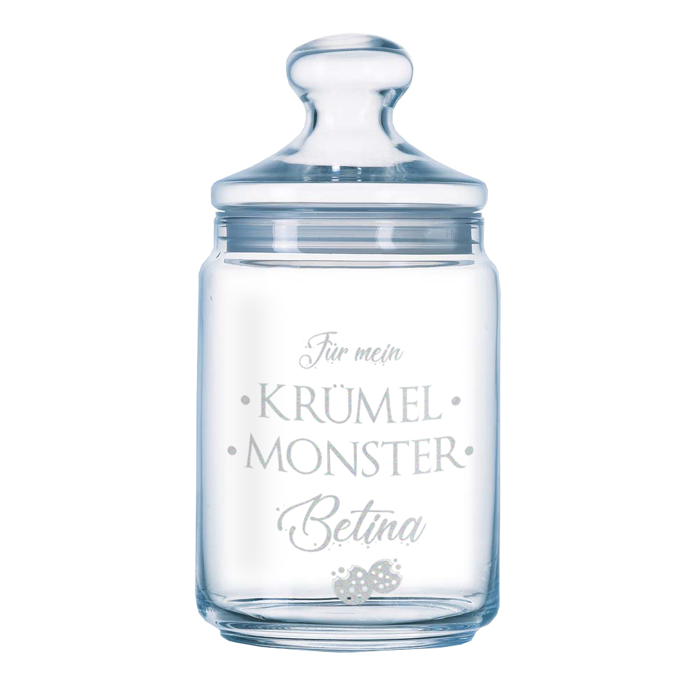 Keksglas personalisiert mit Namensgravur 