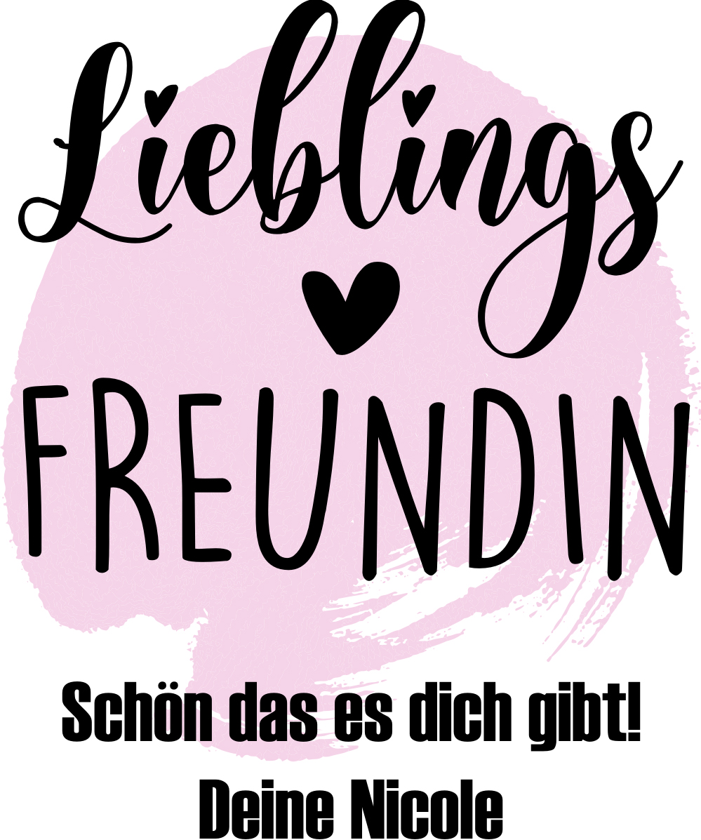 Individuell bedruckte Keramiktasse für die beste Freundin mit Wunschtext 