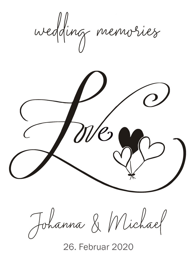 Gravierte Erinnerungsbox Hochzeit mit Ihren persönlichen Daten 