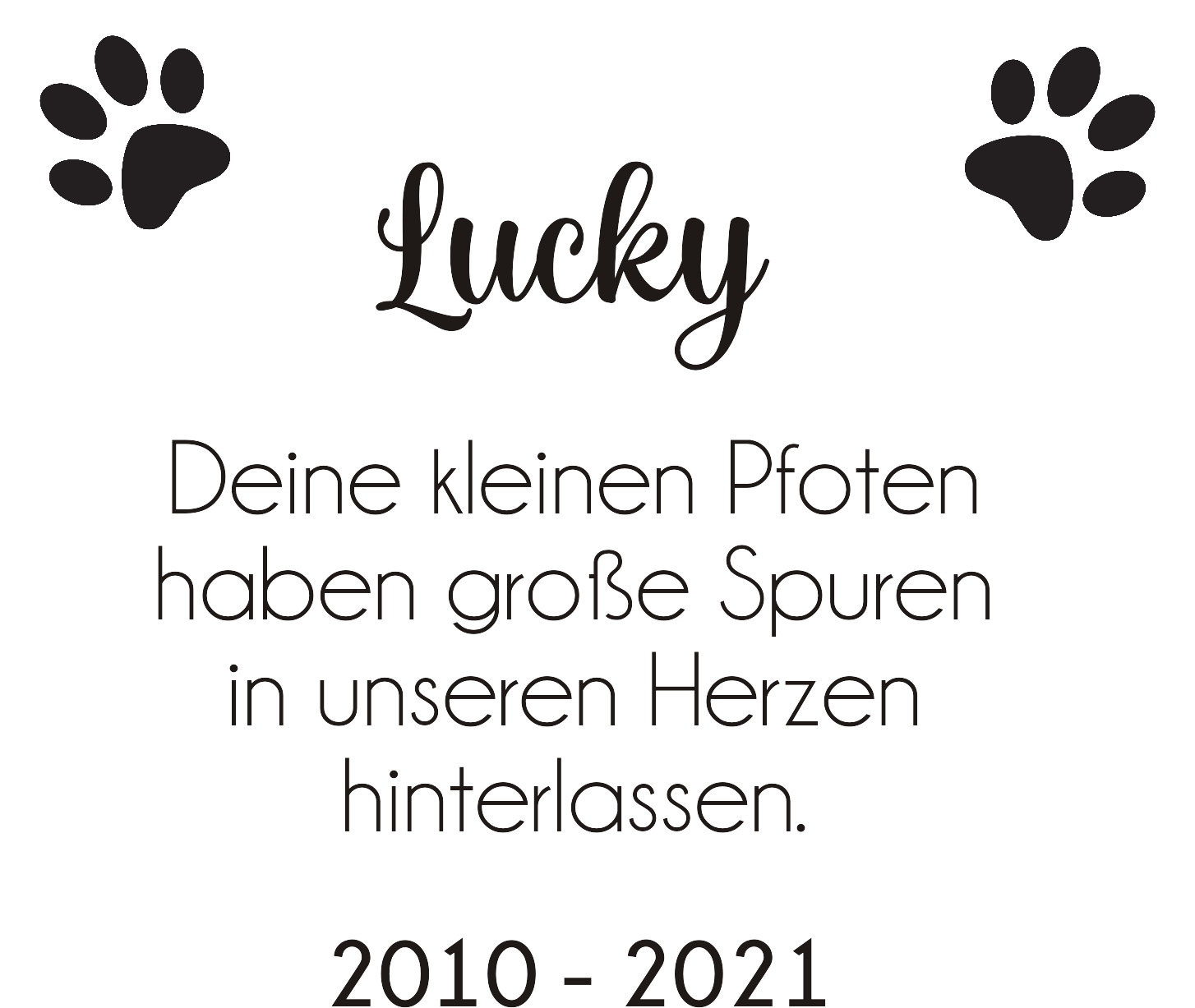 Schieferherz Trauer Haustier mit individueller Gravur 