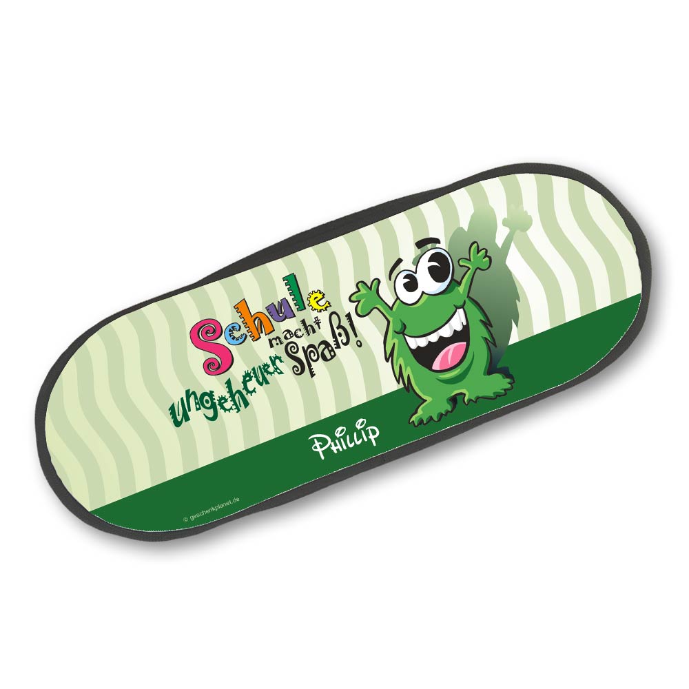 Schlampermäppchen mit Namen als Geschenk zum Schulanfang 