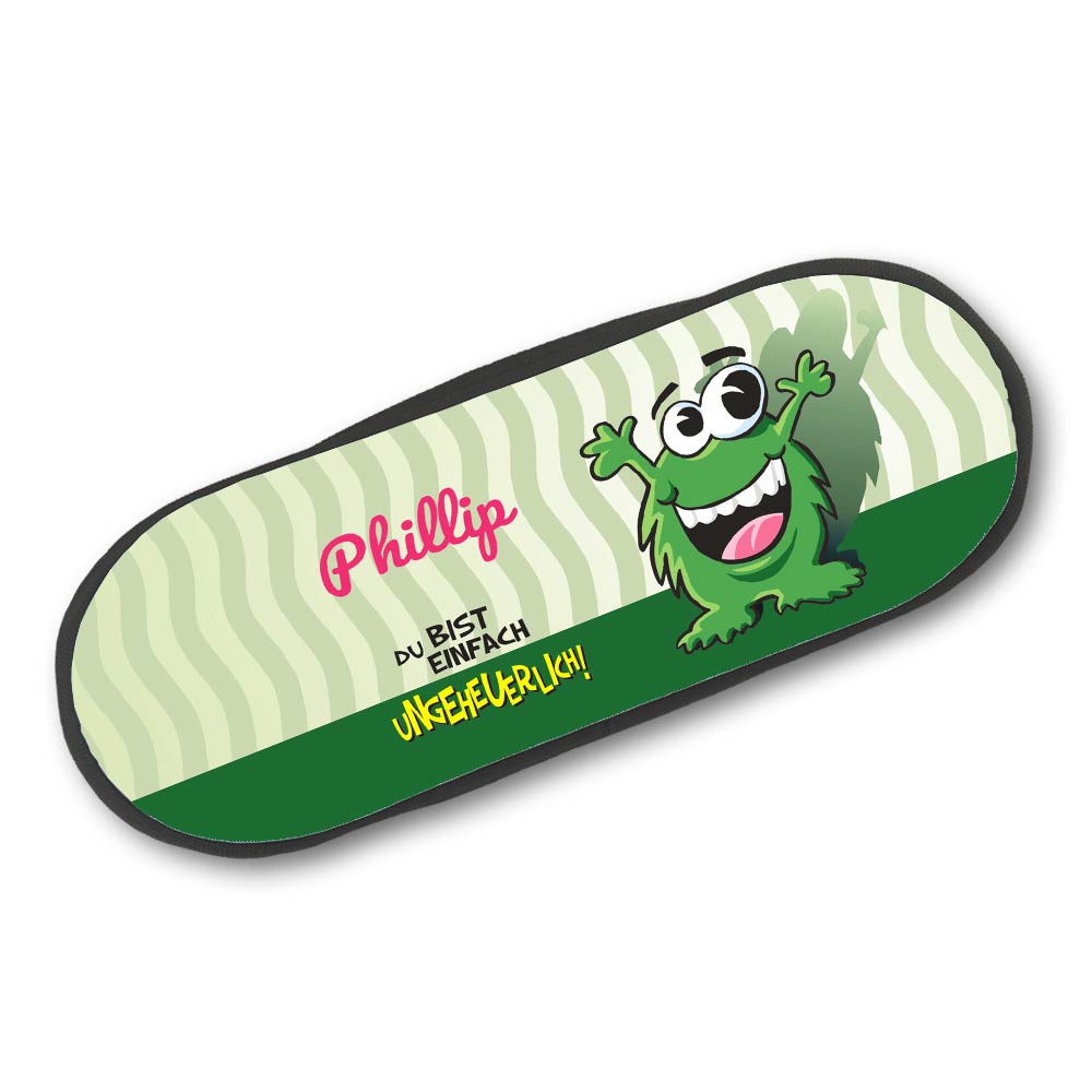 Witziges Schlampermäppchen für Kinder mit Namen 