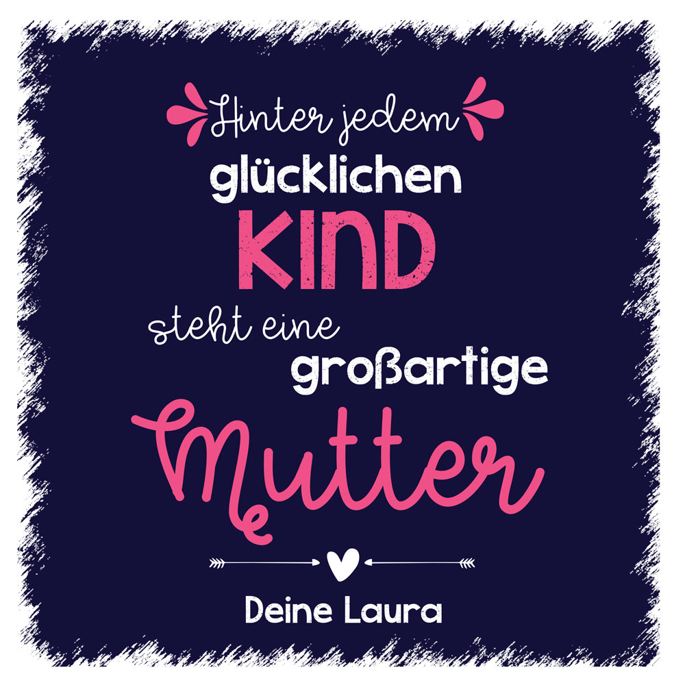 Bedrucktes Kissen als Geschenk für die Mama 