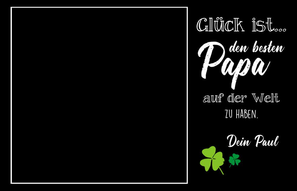 Individuell Schieferplatte mit Foto und schönem Spruch bedruckt 