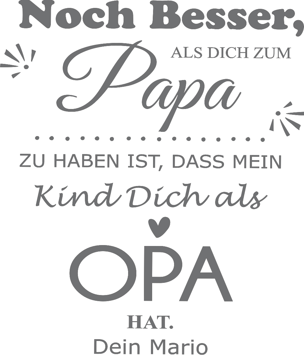 Bierkrug / Bierseidel "Noch besser als" für den Papa und Opa 