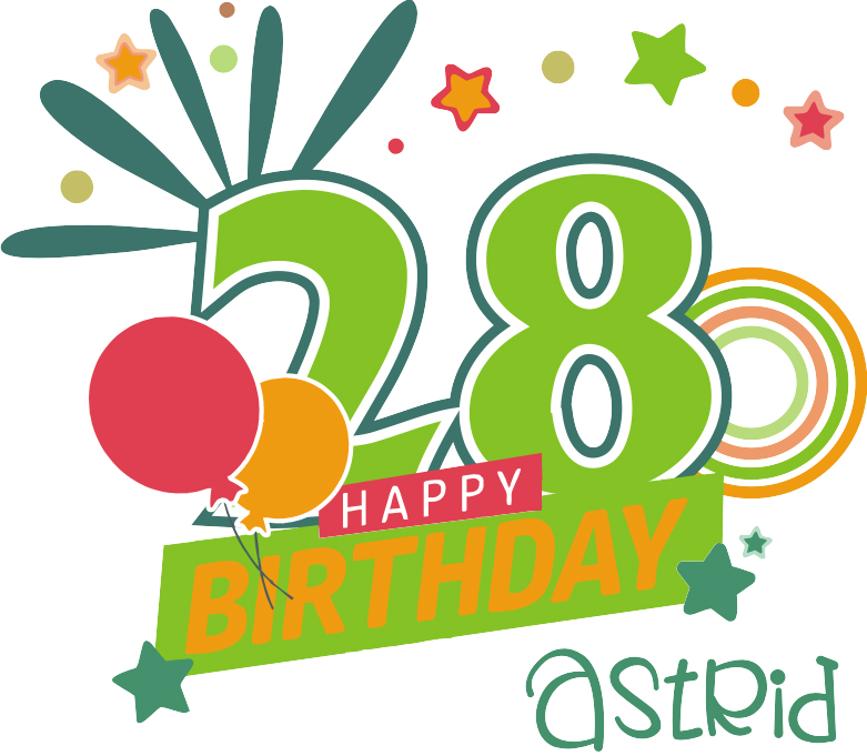 Piccolo Sektflasche mit bedrucktem Etikett zum Geburtstag 