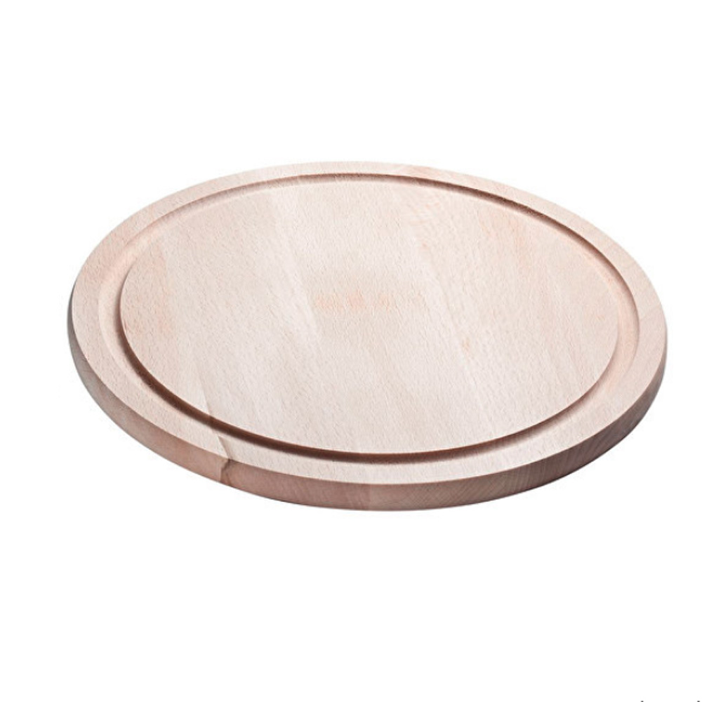 Schneidebrett/ Frühstücksbrett Holz rund mit individuellem Logo 