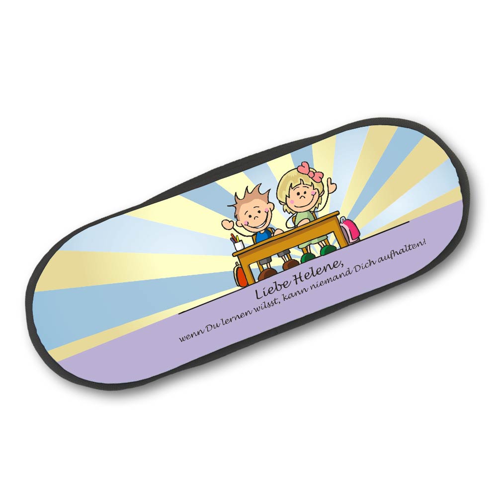 Schlampermäppchen mit Namen für die Schule 