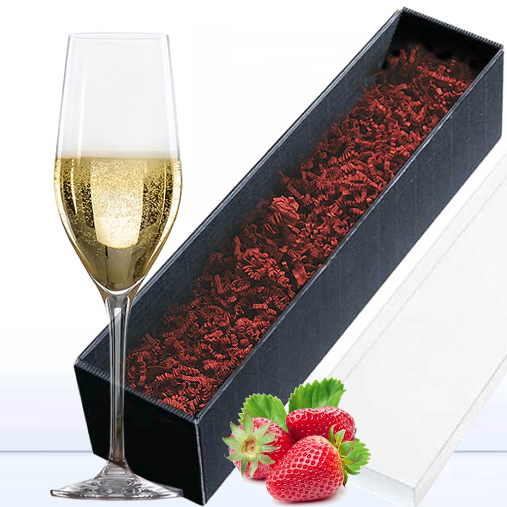 Sekt Glas in Geschenkverpackung 