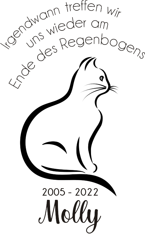 Trauerlicht/Deko LED-Flasche mit persönlicher Gravur für deine Katze 