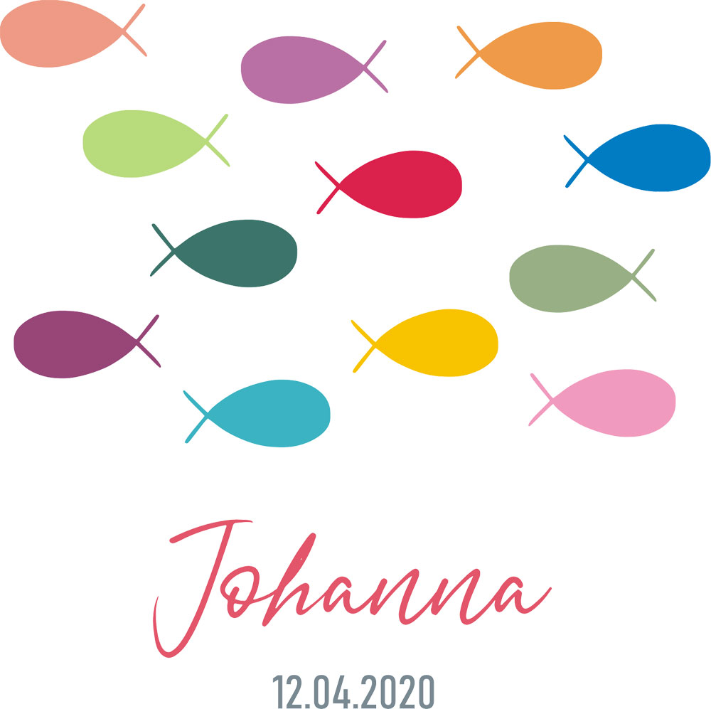 Personalisierte Taufkerze für Jungen und Mädchen 