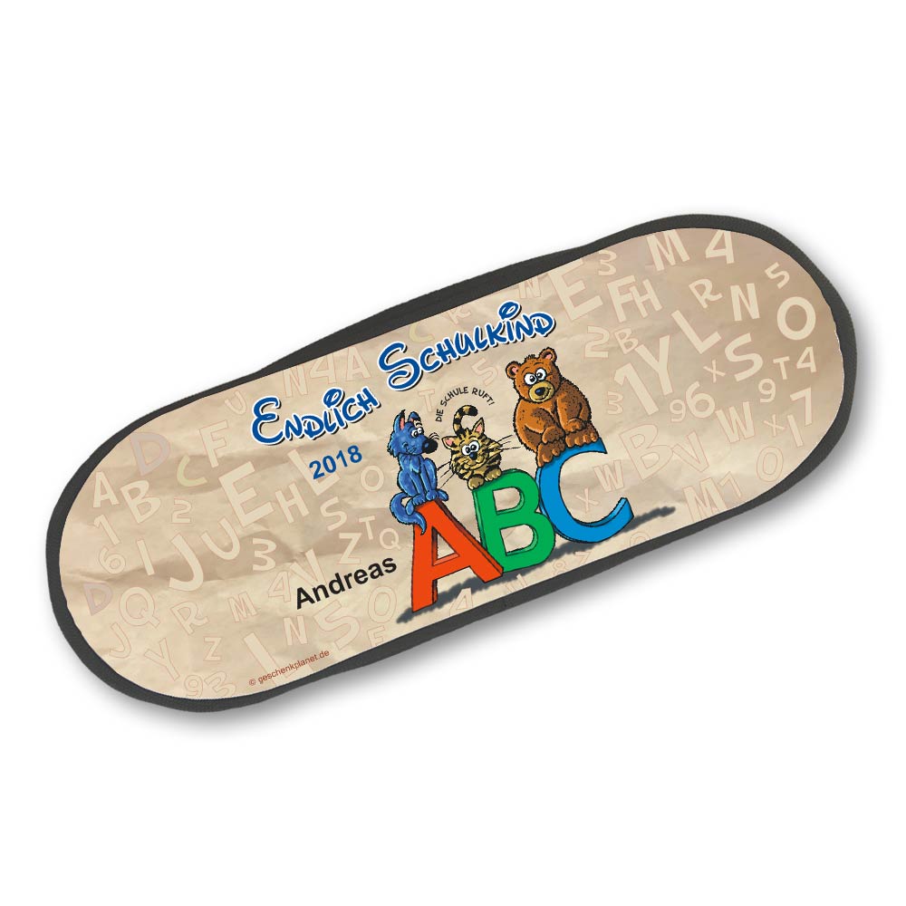 Lustige Stiftebox zum Schulanfang mit Namen 