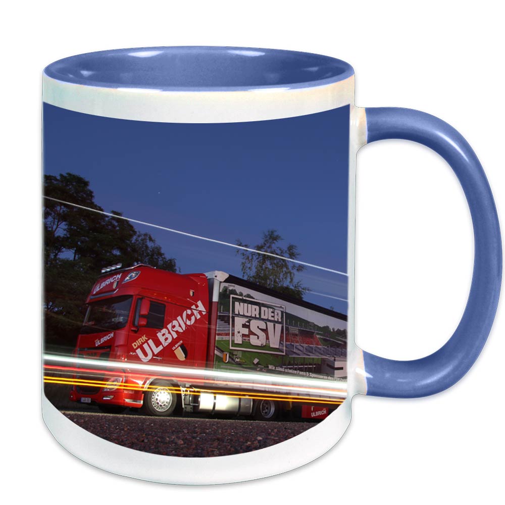 Zweifarbige Tasse / Keramiktasse mit Ihrem Logo oder Design 