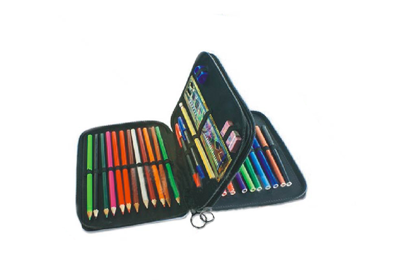 Geschenk zum Schulanfang Federmäppchen mit Namen, gefüllt 