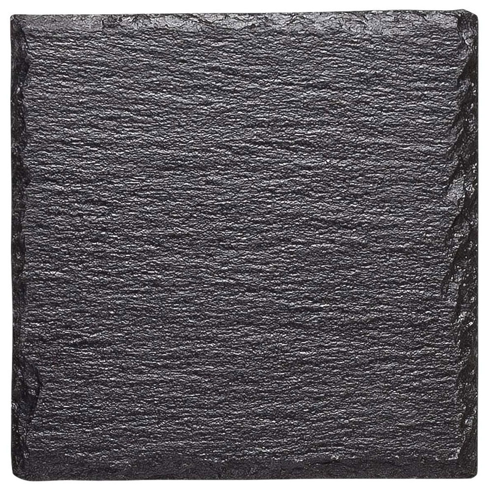 Bierdeckel Untersetzer Schiefer-Platte mit Logo - 10x10 cm ohne