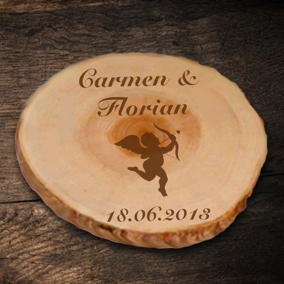 Baumscheibe zur Hochzeit 