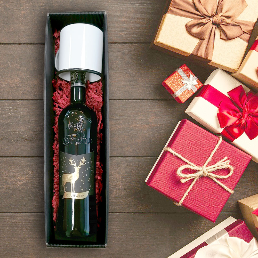 Glühwein-Geschenk-Set mit Namen personalisiert 