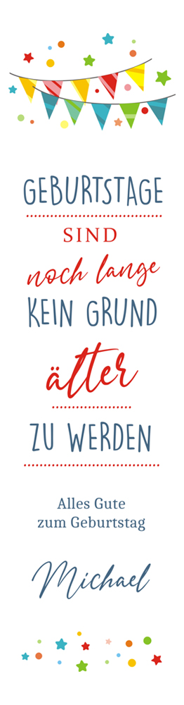 Bedruckte Weinflaschenbox aus Holz zum Geburtstag 