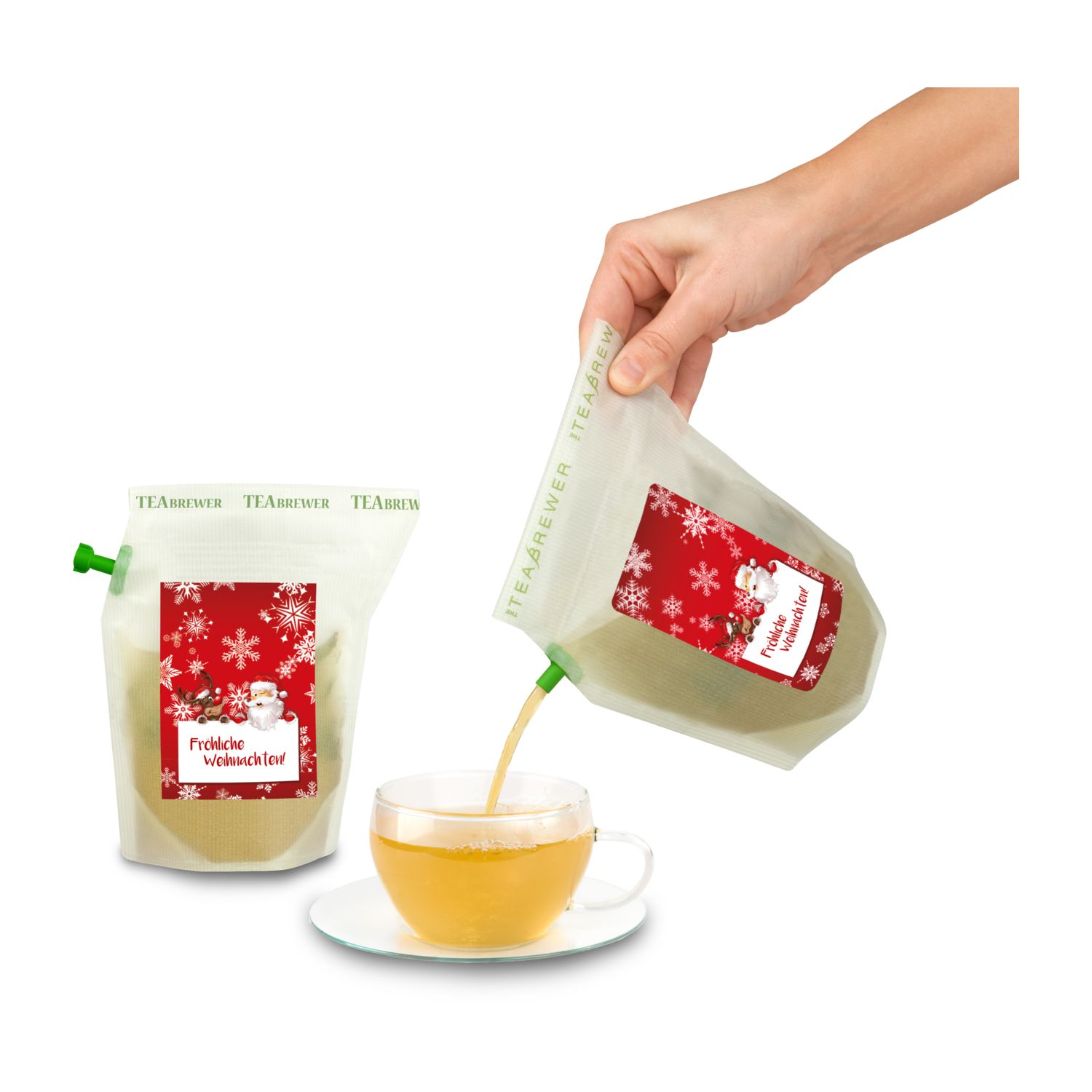 Geschenkartikel: Bleiben Sie Gesund & positiv Wellness-Tee-Brühbeutel 